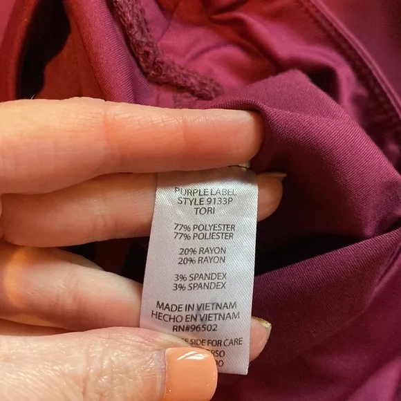 HH Purple Label wine colored scrub pants - Picture 3 of 6